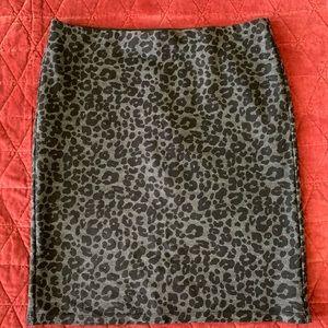 Cheetah print skirt